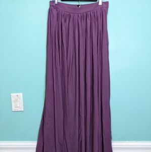 Windsor Purple Full Maxi Skirt Size Large